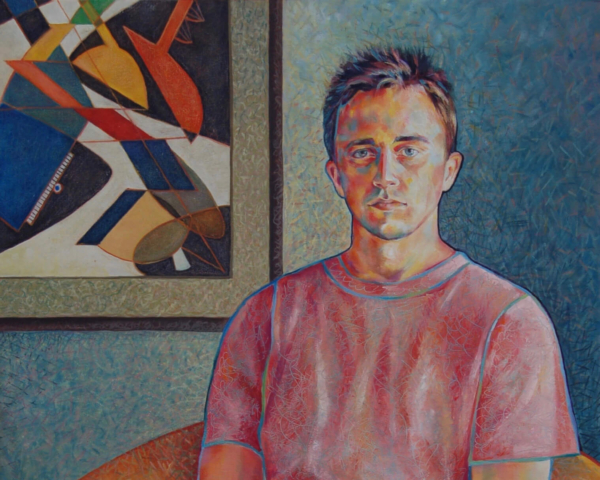 "Portrait of Brian Age 23",  Oil on Canvas. 18 x 24 Inches ©Julia Mulligan