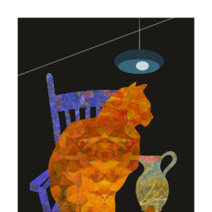 "Cat. Chair. Lamp. Pitcher." Archival print &copy;Julia Mulligan