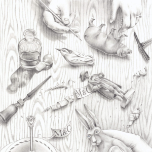 "Meditation and Creation: Art as a Salve for the Soul" ​Graphite on Rag Paper. (13.5" x 18"), 2017 &copy;Julia Mulligan