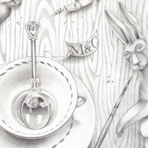 Detail, "Meditation and Creation: Art as a Salve for the Soul" ​Graphite on Rag Paper. (13.5" x 18"), 2017 &copy;Julia Mulligan