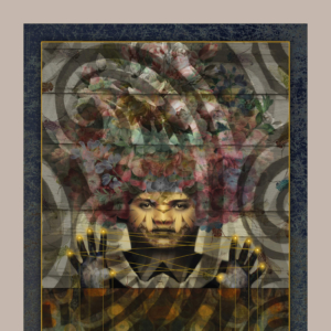 "La Bruja" Phtographic Montage, crystals.