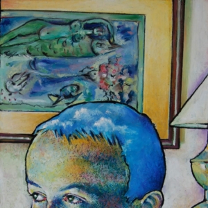 "Portrait of Colin". Oil Pastel on Board. &copy; Julia Mulligan. 13.5" x 19"