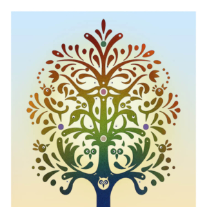 "Tree of Life" 2020 Holiday Greeting Card (side b) &copy;Julia Mulligan