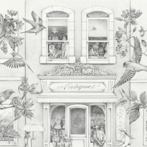 "Apartment No. 3: The Prisoner". Graphite on rag paper. 16" x 21" &copy;Julia Mulligan 2018