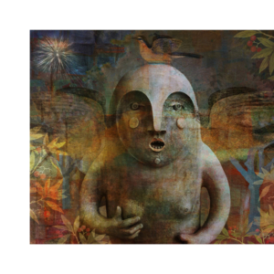 "The Annunciation", from original sculpture.  Archival print. &copy;juliamulligan