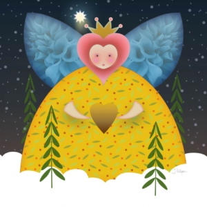 2023 Holiday Angel Card, &copy;Julia Mulligan