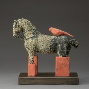 "Reliquat" Porcelain and stoneware. 13.5 x 7 x 14 inches. Hand built. &copy; Julia Mulligan 2013