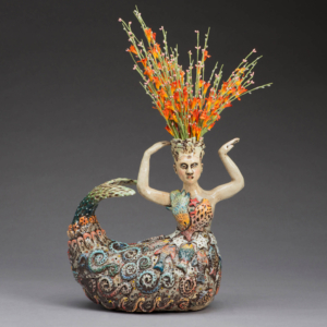 "Siren Song" Ceramic. 10.5 x 6 x 9 inches. Hand Built. Sold