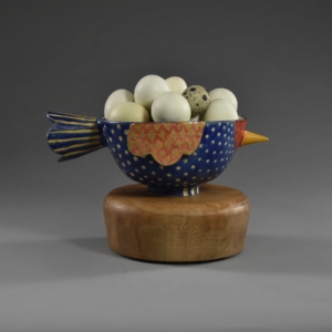 Birdbowl. Hand Built Ceramic.