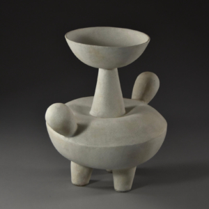 Bowl Form #1. Ceramic. 11"w x 11.5"h x 9"d