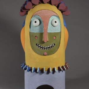 "Angel #101".  Ceramic, 21 h x 10 x 12 inches.
