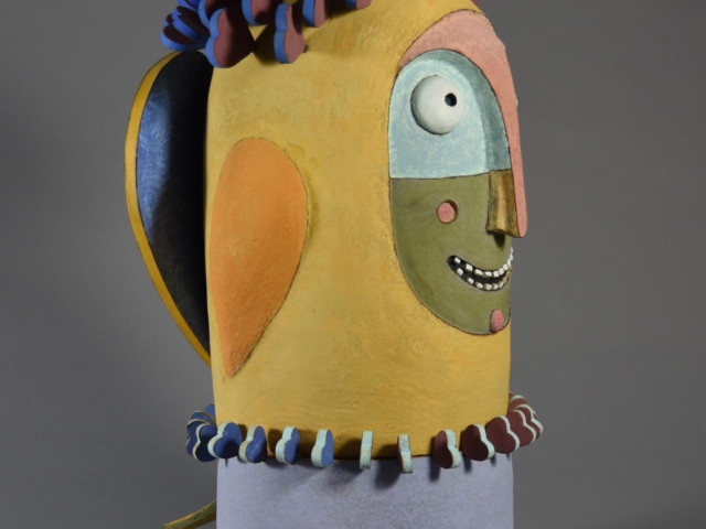 "Angel #101".  Ceramic, 21 h x 10 x 12 inches.