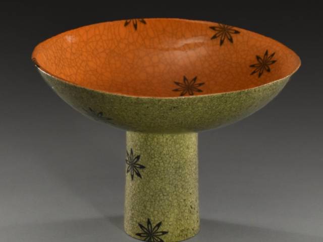 Flower Bowl #1, Ceramic. 9" x 10" x 9"