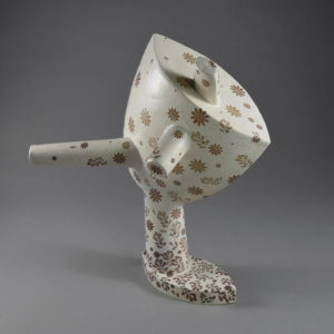 "The Ice Skater" Ceramic 18 x 11 x 17 inches  &copy;Julia Mulligan