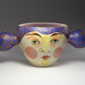 "Felicidades" (side a), Porcelain, Glaze, Enamel.