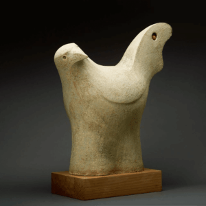 "Two Birds, One Stone". Ceramic. 27" x 23" x 11"