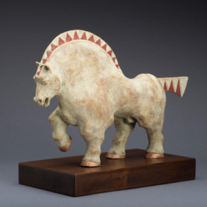 "Cavalus" Ceramic. 14 x 8 x 18 inches. 2020 Governors Art Show