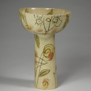 "Woman Masquerading as a Bowl". Ceramic, glaze. 11" x 8" x 8"