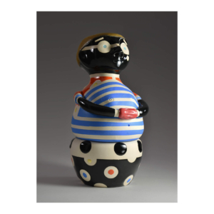 "Quite Satisfactory". Sculpture. Porcelain, glaze. 11" x 5.5" x 6"