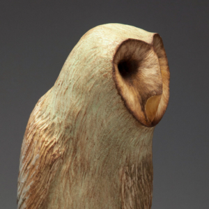 "Dusk". Porcelain, wood base. 6" x 6" x 19". &copy;Julia Mulligan. Sold.