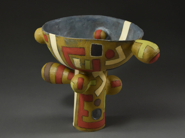 Native Origins (Bowl Form). Ceramic. 11 x 7.5 x 9 inches.