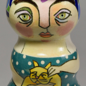Woman With Cat Vase, detail, &copy;Julia Mulligan