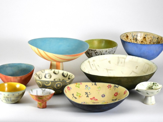 Family of Bowls. Ceramic, hand built.