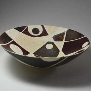 Cirrus Bowl, porcelain. Wheel Thrown.  12" x 12" x 4"