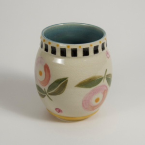 Small Flower Vase, Porcelain. Wheel Thrown.