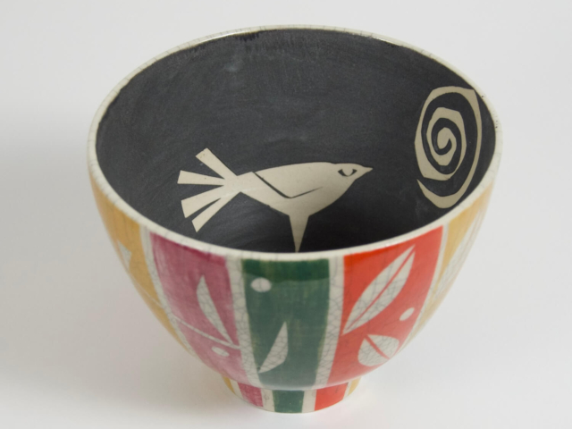 Small Bird Bowl, Thrown Porcelain