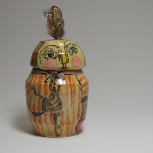"Sugar, Honey", Thrown Porcelain Container