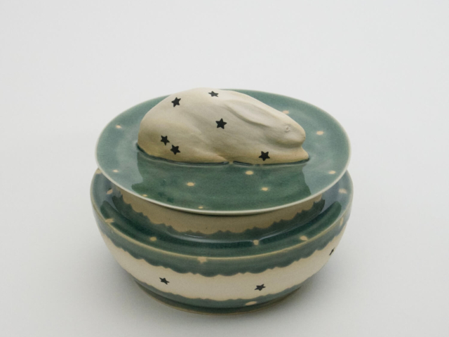 Rabbit Box, porcelain