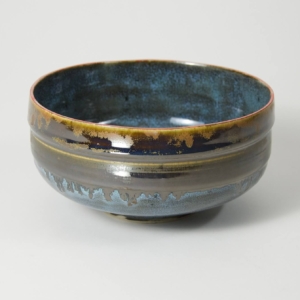 Fire Bowl, porcelain. Wheel Thrown.