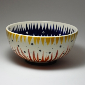 Firebowl. Porcelain. Wheel thrown. 9 x 9 x 4 inches.