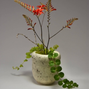 Double Walled Vase. Porcelain, glaze.