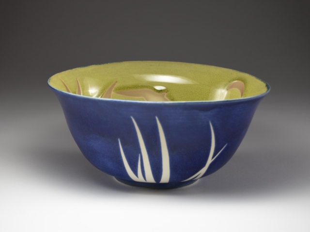 "On the Water Bowl", Porcelain, Glaze