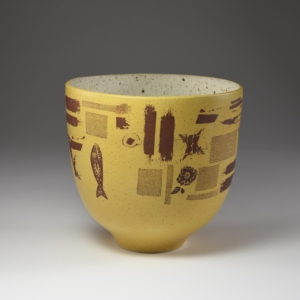 "Speckle Yellow". Ceramic, Glaze, Overglaze