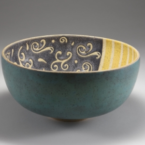 "Whimsy Bowl", Ceramic, Glaze