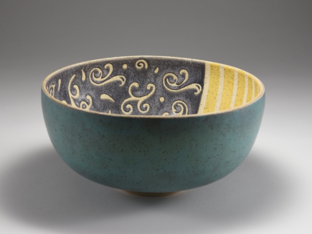 "Whimsy Bowl", Ceramic, Glaze