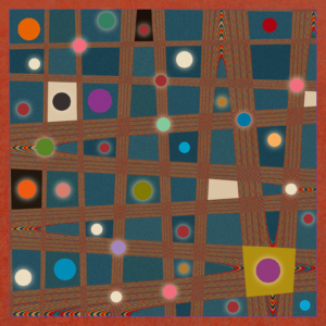 "Mid-Modish", Scarf, 16mm Silk Twill, 36 x 36" ©Julia Mulligan